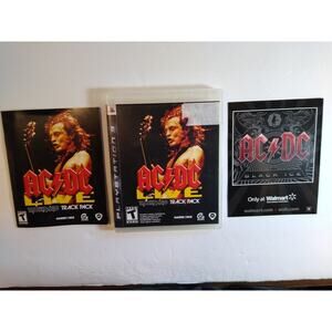 AC/DC Live Rock Band Track Pack PlayStation 3 Video Game Multiplayer